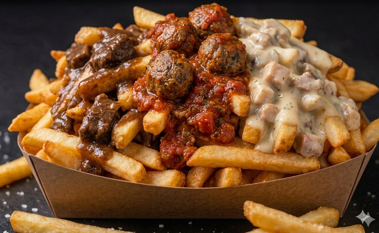 Trog - Stoofvlees, balletjes in tomatensaus en vol-au-vent